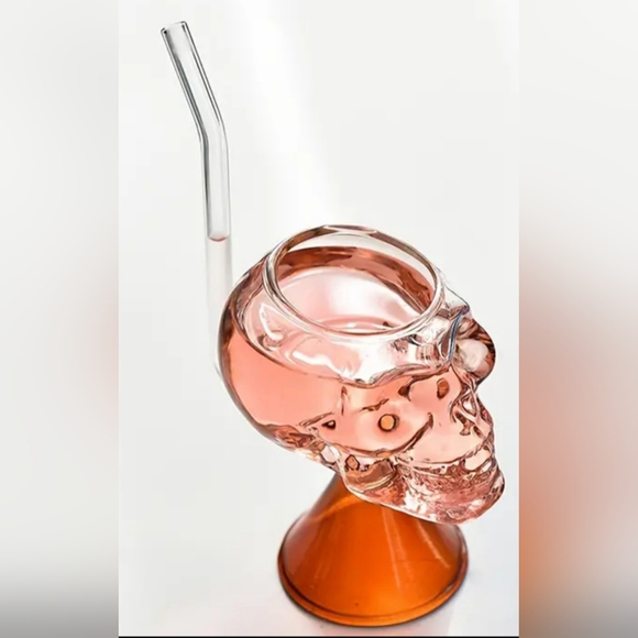 Vampire Skull Straw Glass - Picture 9 of 9